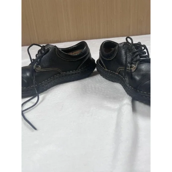Born Shoes Womens Size 9 Black Leather Oxford Lace Up Comfort Casual Walking - Picture 8 of 10